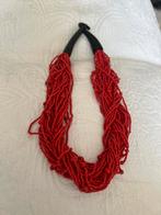 Bloed koraal ketting, Sieraden, Tassen en Uiterlijk, Kettingen, Ophalen of Verzenden, Zo goed als nieuw, Rood, Steen of Mineraal