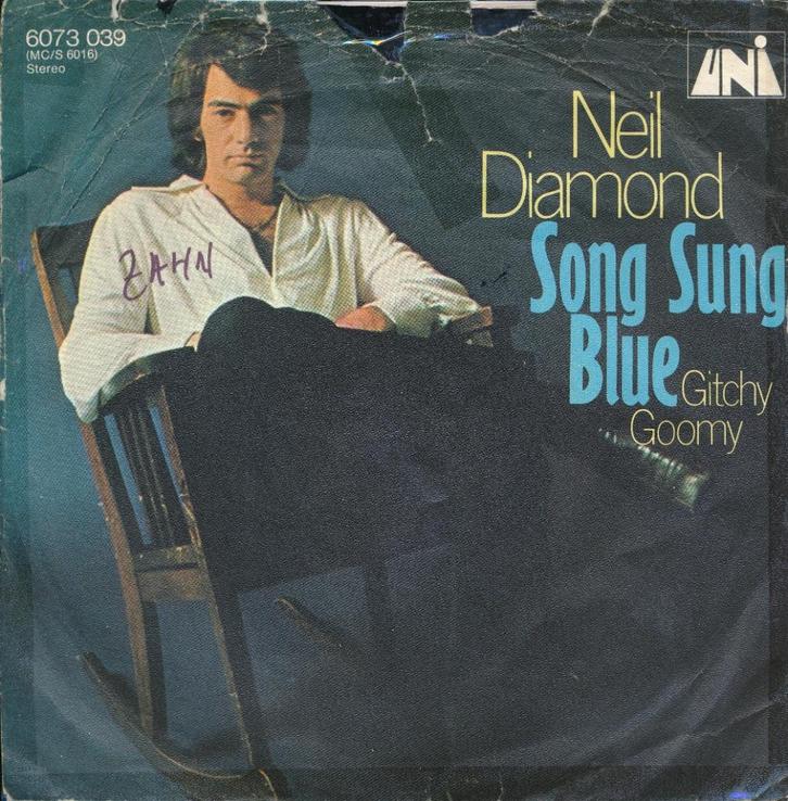 264 Neil Diamond - Song sung blue (1972), Cd's en Dvd's, Vinyl Singles, Gebruikt, Single, Pop, 7 inch, Ophalen of Verzenden