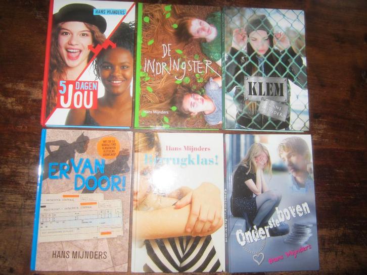 Hans Mijnders 5x indringster/5 dagen/ boven/klem/zwart wit, Boeken, Kinderboeken | Jeugd | 10 tot 12 jaar, Zo goed als nieuw, Ophalen of Verzenden
