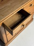 Grenen ladekast commode Engels antiek, Ophalen, 50 tot 100 cm, Zo goed als nieuw, 3 of 4 laden