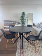 Ikea Dinning table with 4 chairs, Huis en Inrichting, Ophalen, Rond, Zo goed als nieuw, Vier personen