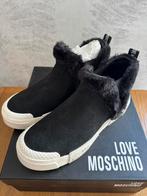 Love Moschino leren sneakers maat 38 – slechts 1x gedragen, Zwart, Moschino, Ophalen of Verzenden, Sneakers of Gympen