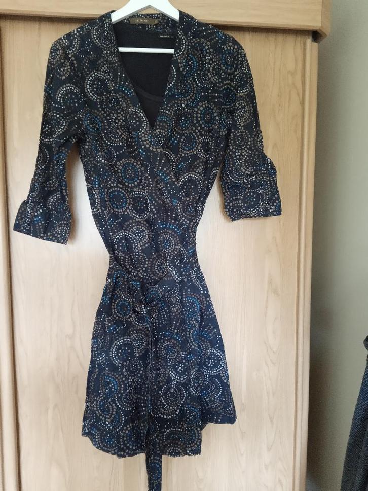 Jurk Sandwich, Kleding | Dames, Jurken, Gedragen, Maat 38/40 (M), Blauw, Boven de knie, Ophalen of Verzenden