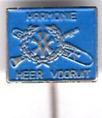 Harmonie Heer vooruit blauw op zilverkl speldje ( V_015 ), Verzamelen, Speldjes, Pins en Buttons, Verzenden, Nieuw, Merk, Speldje of Pin