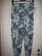 Broek met bladeren patroon groen/zwart/wit dun S 36 Hema, Ophalen of Verzenden, Maat 36 (S), Lang, Gedragen