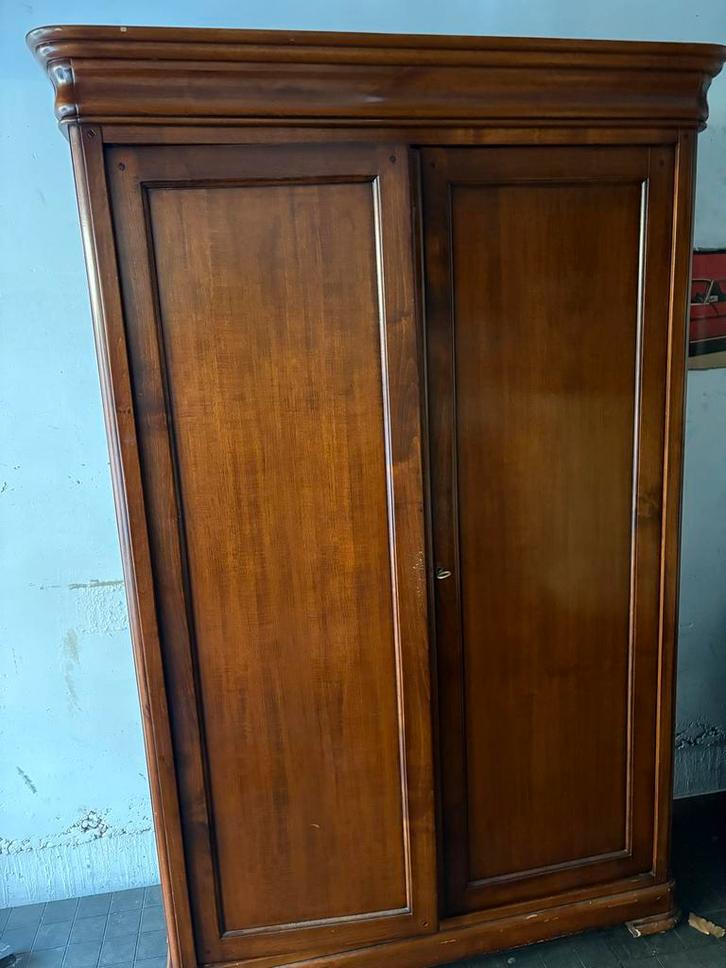 Mooie Noten Houten Kast met Planken, Huis en Inrichting, Kasten | Kledingkasten, Gebruikt, 150 tot 200 cm, 100 tot 150 cm, 25 tot 50 cm