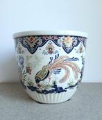 vintage polychroom aardewerk jardinière, cachepot - Boch, Ophalen