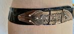 Vintage leren krokodilriem met slangengesp, Kleding | Dames, Riemen en Ceinturen, 80 tot 90 cm, 3 tot 5 cm, Tailleriem, Ophalen of Verzenden