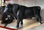 Grote zwarte stier met hoorns nieuw €189,-, Ophalen, Nieuw, Steen, Dierenbeeld