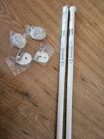 IKEA RÄCKA Gordijnroede - 2 stuks, Huis en Inrichting, Minder dan 50 cm, Wit, Ophalen of Verzenden, Zo goed als nieuw