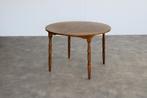 vintage rond eettafel | tafel | verlengbaar | Zweeds, Huis en Inrichting, Tafels | Eettafels, Gebruikt, 100 tot 150 cm, ., Teakhout
