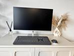 Nieuwe HP Monitor + Logitech Draadloos Toetsenbord & Muis, Computers en Software, Monitoren, HDMI, IPS, In hoogte verstelbaar