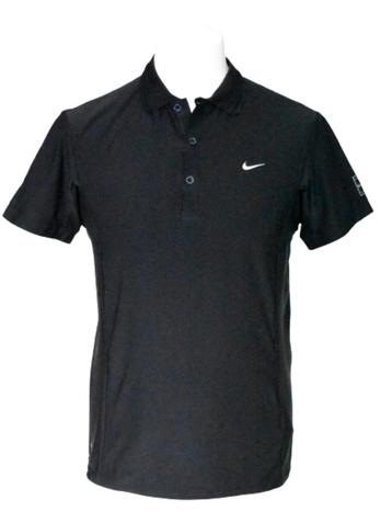 Nike Court polo, dri-fit shirt, zwart, Mt. M beschikbaar voor biedingen