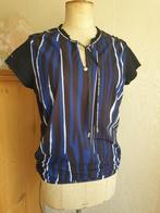 Top van Zip73 in blauw zwart tinten XL, Zwart, Maat 46/48 (XL) of groter, Zip73, Ophalen of Verzenden