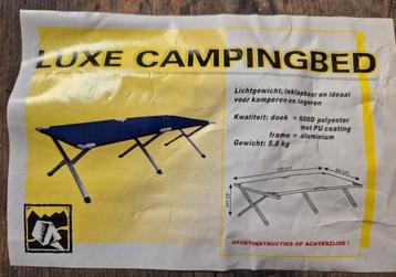 Luxe campingbed/veldbed | aluminium frame  beschikbaar voor biedingen
