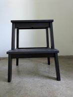 Ikea bekvam trapje krukje opstapje zwart, Huis en Inrichting, Krukjes, Ophalen, Zo goed als nieuw, Hout
