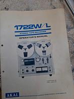 Akai bandrecorder boekje voor weinig, Ophalen of Verzenden, Bandrecorder