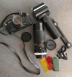 Canon AV-1 zwart met 2 lenzen , koffer en toebehoren, Ophalen of Verzenden, Zo goed als nieuw, Spiegelreflex, Canon