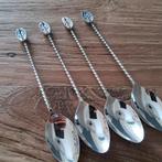 Verzilverde antieke/vintage lepeltjes koffieboontje., Antiek en Kunst, Antiek | Bestek, Ophalen of Verzenden
