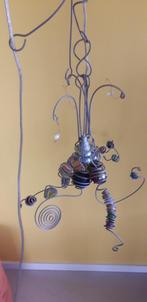 plafondlamp, metaaldraad met knikkers, Ophalen, Zo goed als nieuw, Glas, Modern