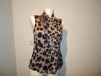 Moschino cheapandchic deels zijde top animal bef ruffels M, Maat 38/40 (M), Verzenden, Beige, Moschino