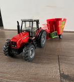 Siku 1:32 Massey Ferguson met voermengwagen, Hobby en Vrije tijd, Modelauto's | 1:32, Ophalen, Zo goed als nieuw, Auto, Overige merken