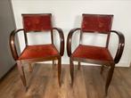 Twee stijlvolle vintage jaren ’60 eetkamerstoelen, Ophalen of Verzenden