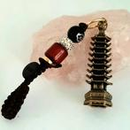 Feng Shui Miniatuur Wen Chang Pagode Messing met koordje, Antiek en Kunst, Ophalen