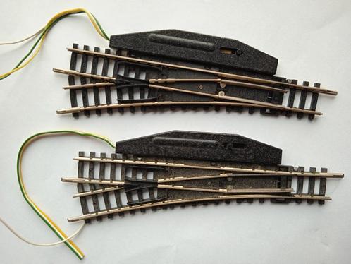 Electrische wissels links 10 graden N spoor, Hobby en Vrije tijd, Modeltreinen | N-Spoor, Gebruikt, Rails, Gelijkstroom, Trix