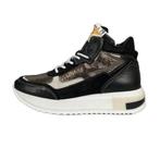 GIGA maat 36 lerensneaker/rits zwart/brons gratis verzenden, Schoenen, Nieuw, Giga, Verzenden