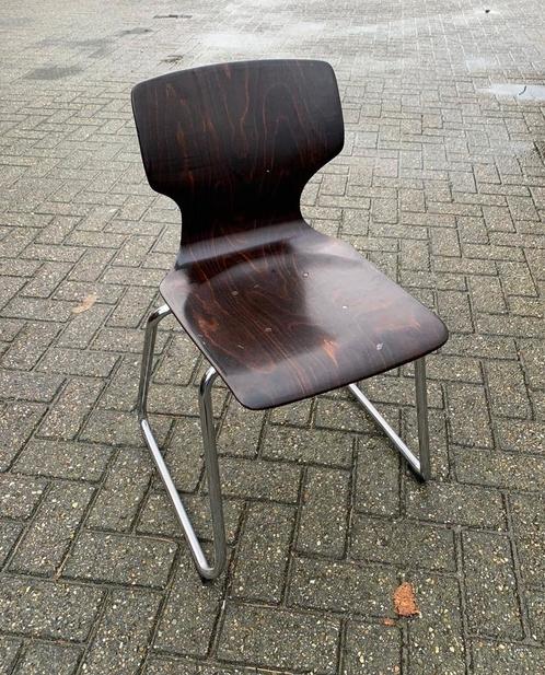 32 pagholz FLOTOTTO galvanitas retro vintage school stoelen!, Huis en Inrichting, Stoelen, Zo goed als nieuw, Metaal, Ophalen of Verzenden