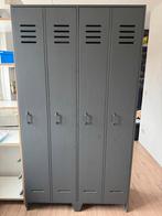 WOOOD lockerkast Stijn staalgrijs grenenhout, Ophalen, Met deur(en), 100 tot 150 cm, Zo goed als nieuw