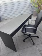 Office desk and chair, Huis en Inrichting, Bureaus, Ophalen, Gebruikt, Bureau