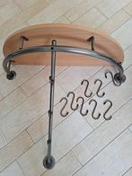 Kapstok half rond metaal/hout ZGAN, Ophalen of Verzenden, Zo goed als nieuw, Minder dan 100 cm, Metaal