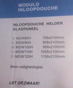 Modulo glaswand inloopdouche 210x100x 8, Nieuw, Douche, Ophalen, Chroom