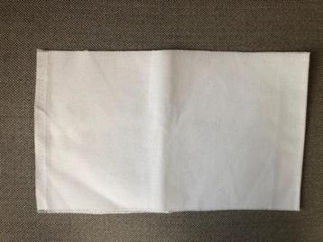 borduurstof  jobelan wit 20 x 65 cm beschikbaar voor biedingen