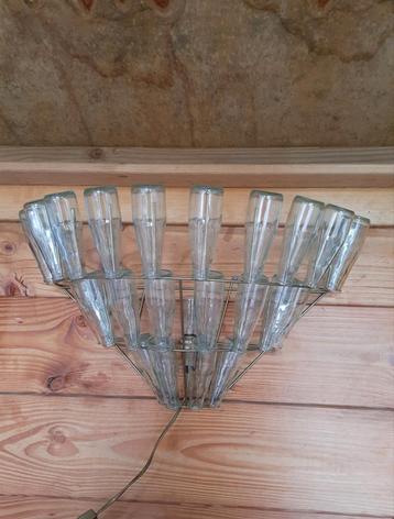 Exclusieve wandlamp met flesjes 24 stuks,lees beschrijving beschikbaar voor biedingen