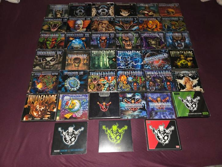 39 x Thunderdome cd's ID&T collectie xmas 3 in seal hardcore, Cd's en Dvd's, Cd's | Dance en House, Zo goed als nieuw, Dance Populair