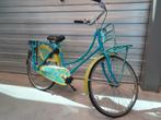 Omafiets - Blauw met Geel, Fietsen en Brommers, Fietsen | Dames | Damesfietsen, Minder dan 47 cm, Ophalen, Gebruikt, Overige merken