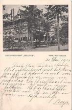 Rotterdam, Park, Café-Restaurant Bellevue, Volk, gel. 1901, Ophalen of Verzenden, Voor 1920, Gelopen, Zuid-Holland
