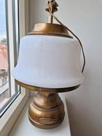 Vintage American Coop Hanglamp - Olielamp Stijl, Huis en Inrichting, Lampen | Hanglampen, Ophalen, Gebruikt, Vintage, Glas