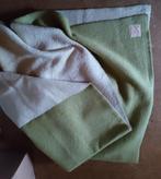 Zaalberg wollen deken groen/beige, Huis en Inrichting, Woonaccessoires | Plaids en Woondekens, Ophalen of Verzenden, Gebruikt