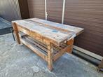Solide werkbank beukenhout., Ophalen, Gebruikt, 70 tot 120 cm