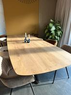 Houten Eettafel 300x120 met Stalen Poten, Ophalen, Gebruikt, 100 tot 150 cm, 200 cm of meer