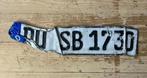 Roadkill license plate Duitse kentekenplaat / nummerbord A12, Ophalen of Verzenden, Gebruikt, Auto's