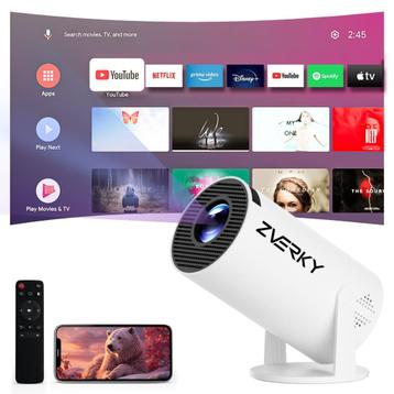 Zverky 4K Mini Projector Beamer met Android TV (Netflix, You beschikbaar voor biedingen