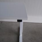 Elektrisch zit-sta bureau, 160x80cm, H63-130cm, Wit, BR92, Gebruikt, -, -, Ophalen of Verzenden