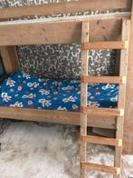 Stapelbed van steigerhout + Kast -  Te Koop, Ophalen, Zo goed als nieuw, Stapelbed