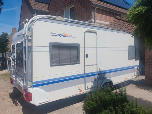Hobby 495 ufe 2003, Caravans en Kamperen, Caravans, Particulier, tot en met 4, 1000 - 1250 kg, Rondzit, Hobby, Koelkast, Luifel