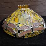Tiffany Stijl Lampenkap Libellen Motief, Huis en Inrichting, Lampen | Lampenkappen, Gebruikt, Bruin, 25 tot 50 cm, Rond
